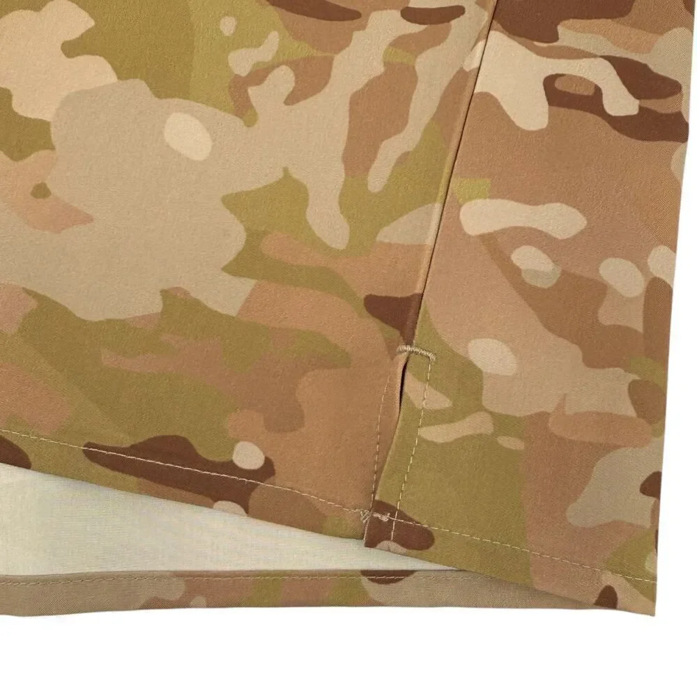 NEW Tachuntfish Men's The Mojito Tropentarn Camo Button Down Shirt Tan/Brown XXL